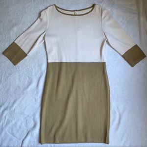 St. John Creme Sweater Dress Size US 10